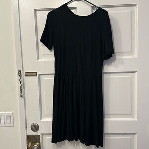 Loft Black Short Sleeved Dress